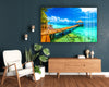 Landscape View Tempered Glass Wall Art