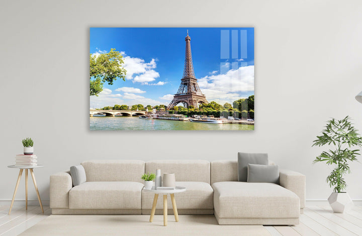 Eiffel Tower France Paris Glass Wall Art, Glass Printing Wall Art, Print photos on glass