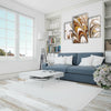 Gold Abstract Tempered Glass Wall Art