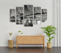 New York Bridge Panoramic Tempered Glass Wall Art
