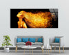 Set of 5 Golden Woman Tempered Glass Wall Art