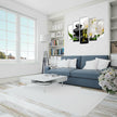 Orchid and Stones Tempered Glass Wall Art