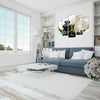 Orchid and Stones Tempered Glass Wall Art