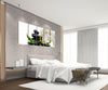Orchid and Stones Tempered Glass Wall Art