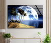 Moon View Tempered Glass Wall Art
