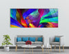 Neon Abstract Panoramic Tempered Glass Wall Art