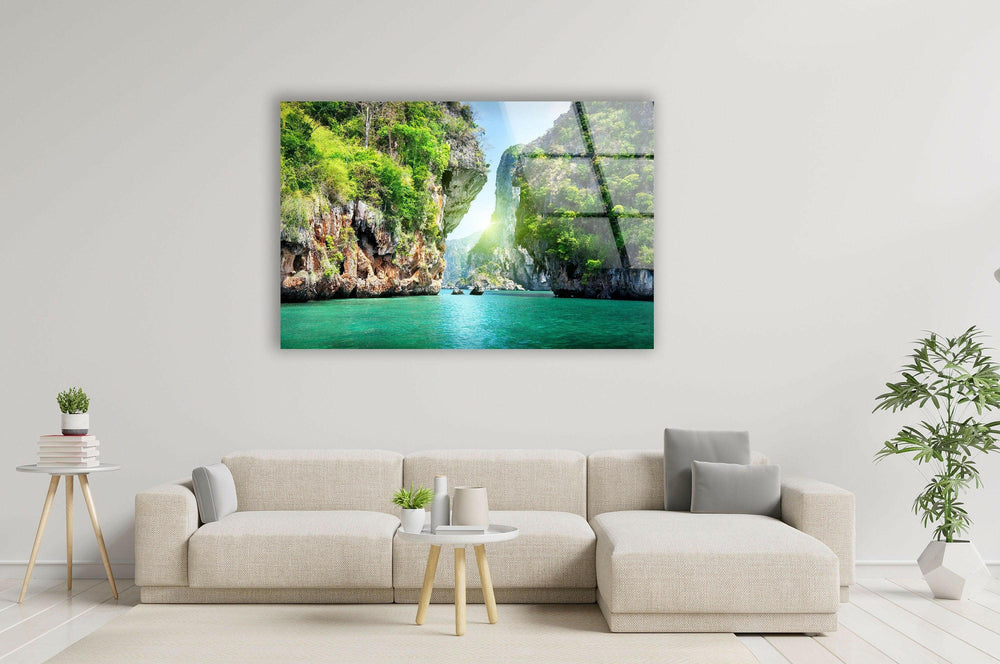 Large landscape wall art transforming spaces with bold, immersive depictions of natural landscapes

