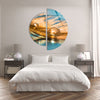 2 Piece Feather Design Tempered Glass Wall Art