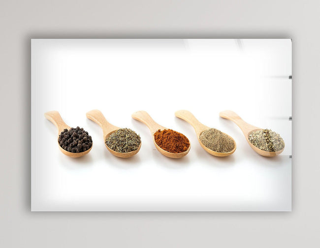 Spices Tempered Glass Wall Art