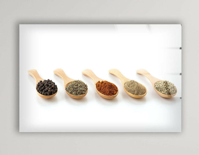 Spices Tempered Glass Wall Art