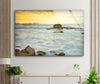 Sea Waves Tempered Glass Wall Art