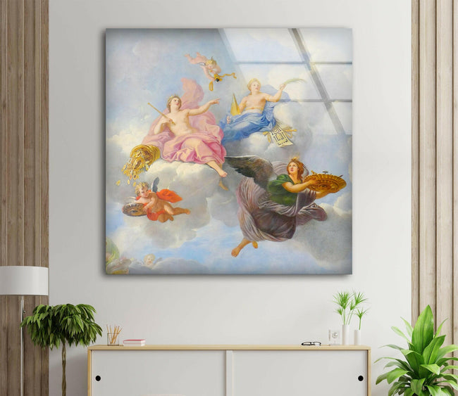 Angels Tempered Glass Wall Art