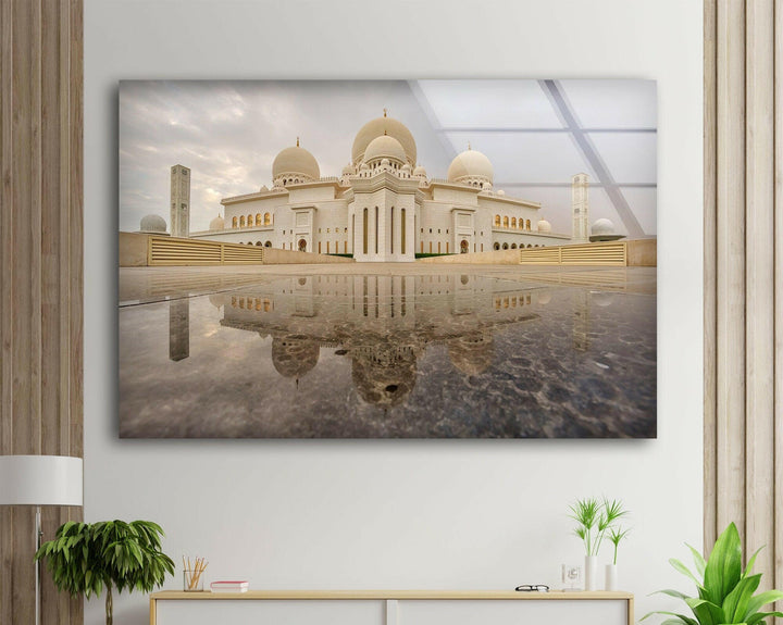 Sheikh Zayed Mosque Glass Wall Pictures | Artistic Wall Decor