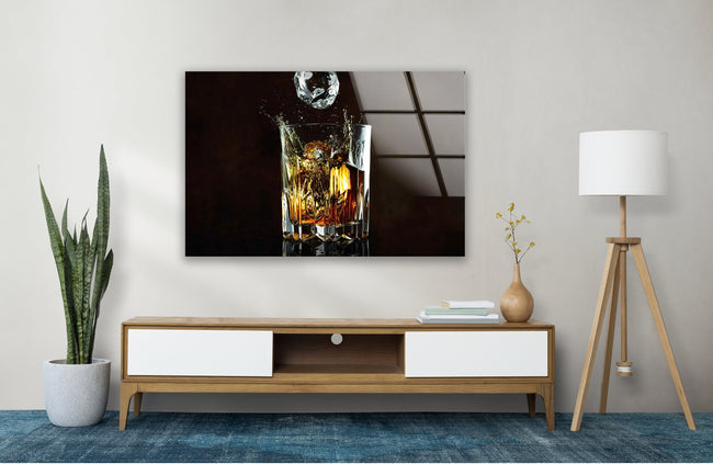 Cocktail Tempered Glass Wall Art
