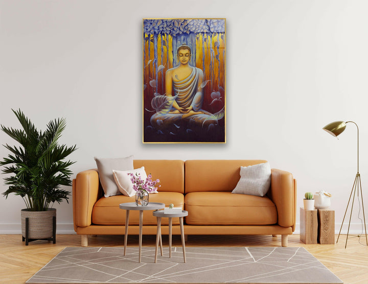 Buddha Painting  Glass Print Wall Art Pieces