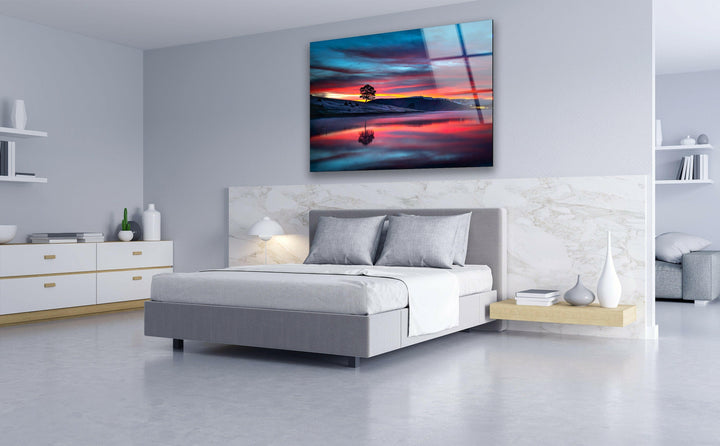 Dreamy Twilight Reflections – A Beautiful Glass Art Piece
