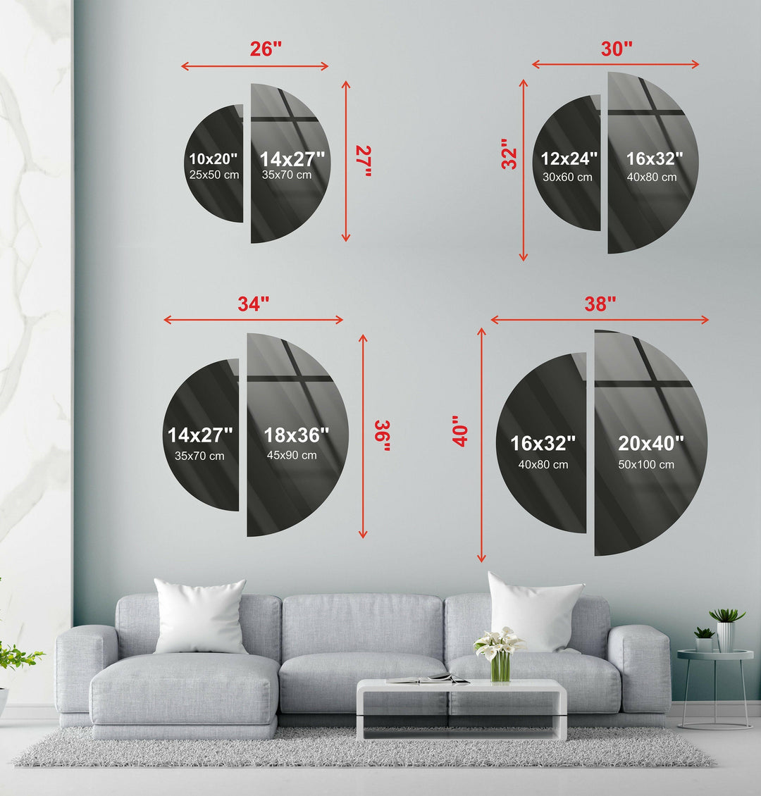 Round 2 Piece Northern Lights Glass Wall Art