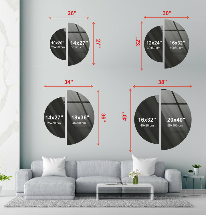 Round 2 Piece Black & Blue Glass Wall Art
