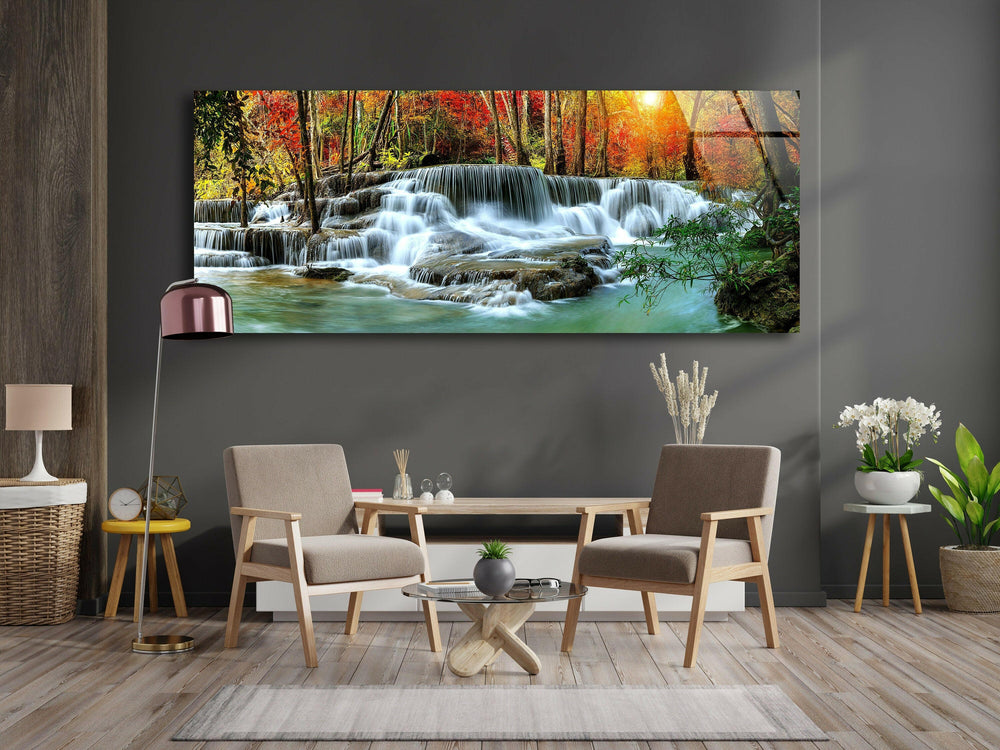 Nature Landscape Glass Wall Art, custom glass pictures, glass art prints