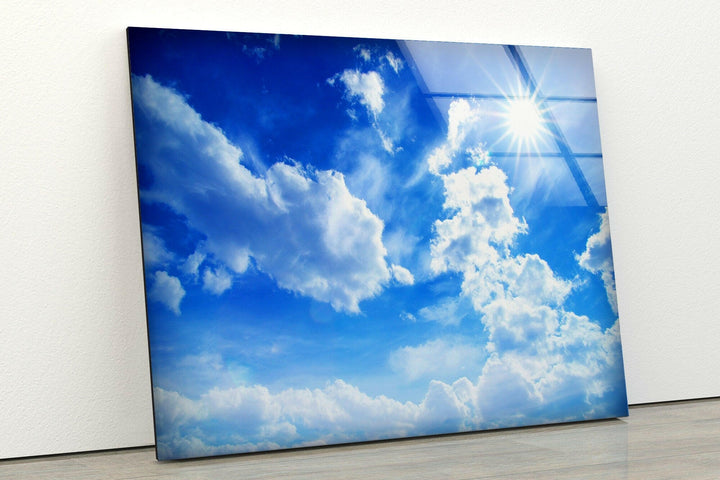 Expansive Blue Sky and Clouds – A Tranquil Nature Print for Your Home
