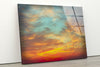 Sunset Sky Tempered Glass Wall Art