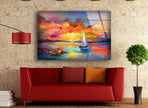 Surreal Sea View Tempered Glass Wall Art