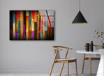 Colorful Wooden Tempered Glass Wall Art