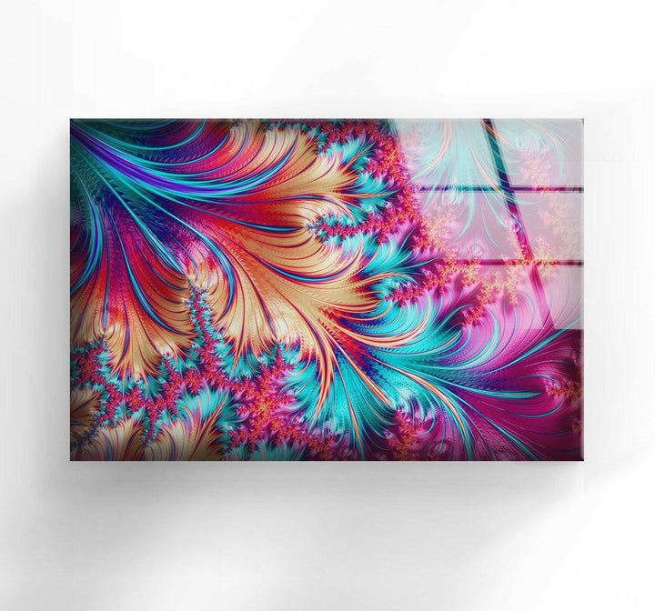 Fractal Pink Spiral Glass Wall Art Prints & Tempered Glass Art