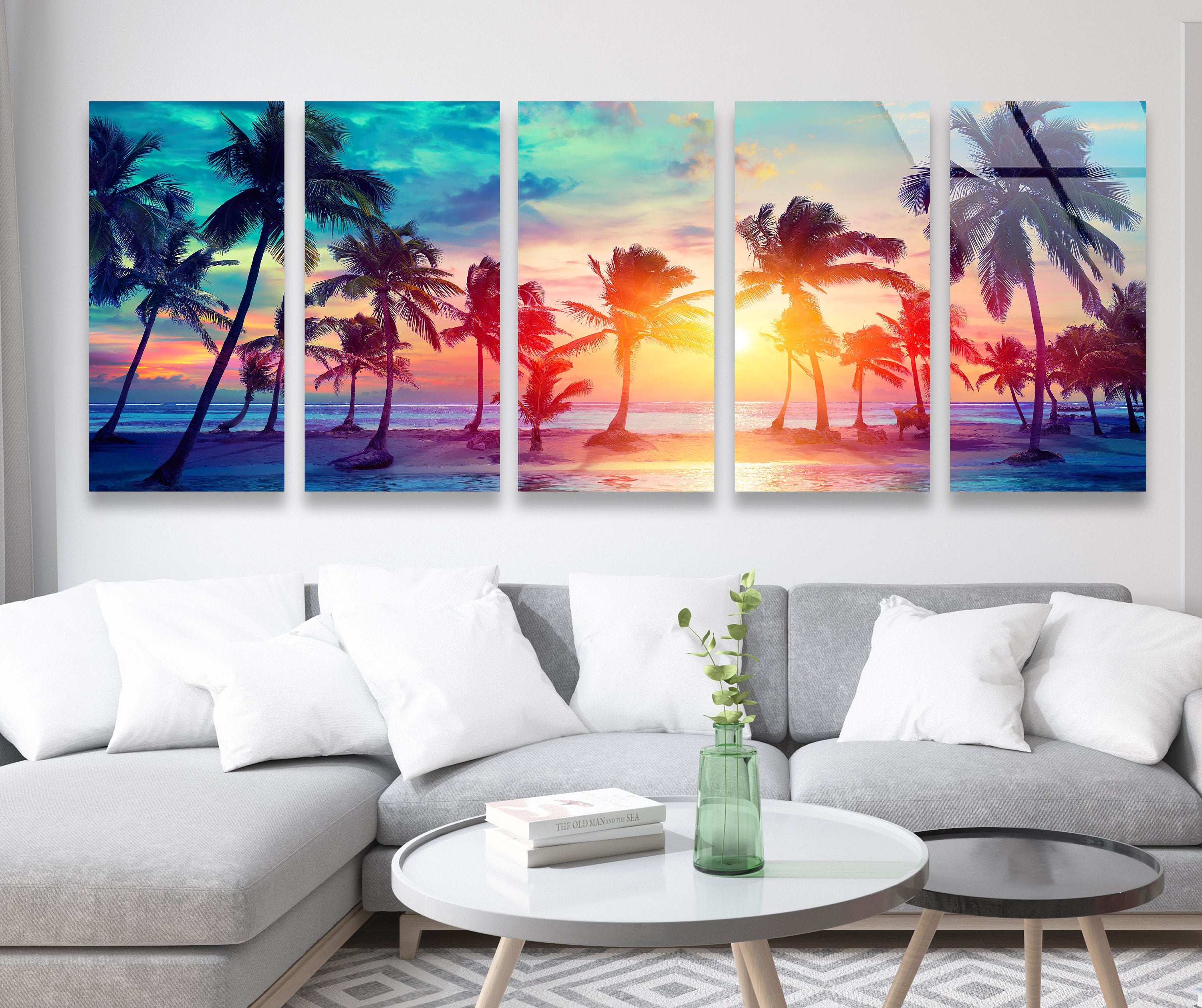 Tropical Tempered Glass Wall Art
