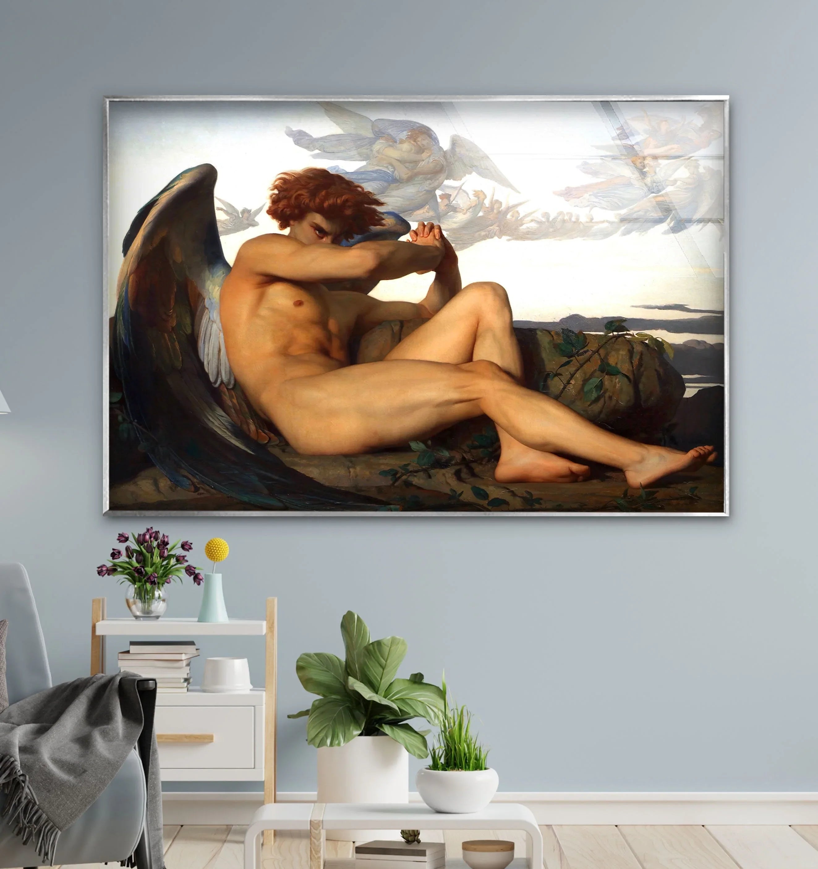 Fallen Angel Wall Decor – Captivating Classical Artwork
