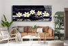 Panoramic Orchid Tempered Glass Wall Art