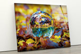 Sea and Sunset View Tempered Glass Wall Art