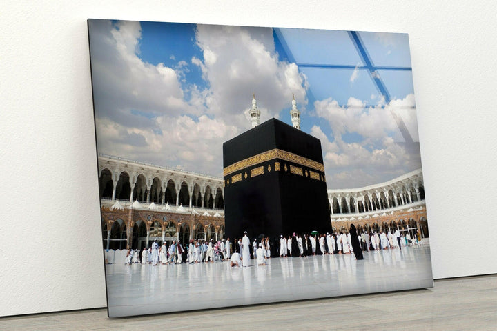 Holy Kaaba In Mecca Glass Picture Prints | Modern Wall Art