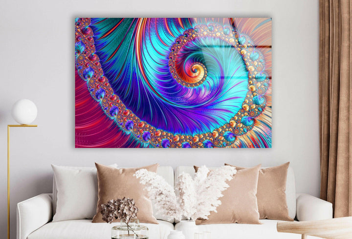 Abstract Tempered Glass Wall Art - MyPhotoStation