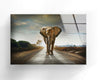 Vivid Elephant Art Tempered Glass Wall Art