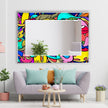 Stained Tempered Glass Wall Mirror