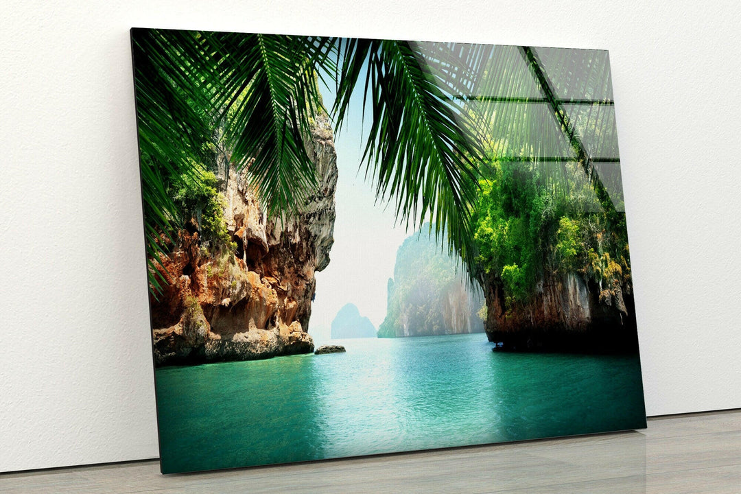Thailändische Insel Ko Phi Phi Lee Glaswandkunst