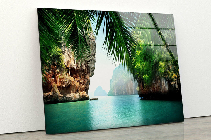 Thailändische Insel Ko Phi Phi Lee Glaswandkunst