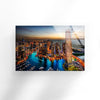 Dubai Skyline Tempered Glass Wall Art