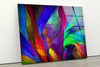 Vivid Colorful Abstract Tempered Glass Wall Art