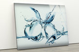 Water Splash Tempered Glass Wall Art
