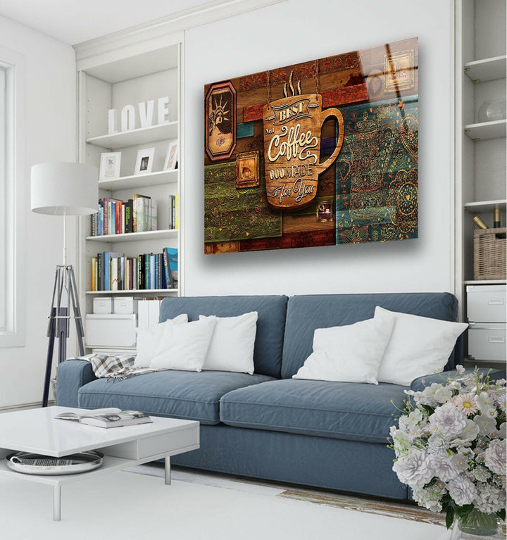 Coffee Tempered Glass Wall Art - MyPhotoStation