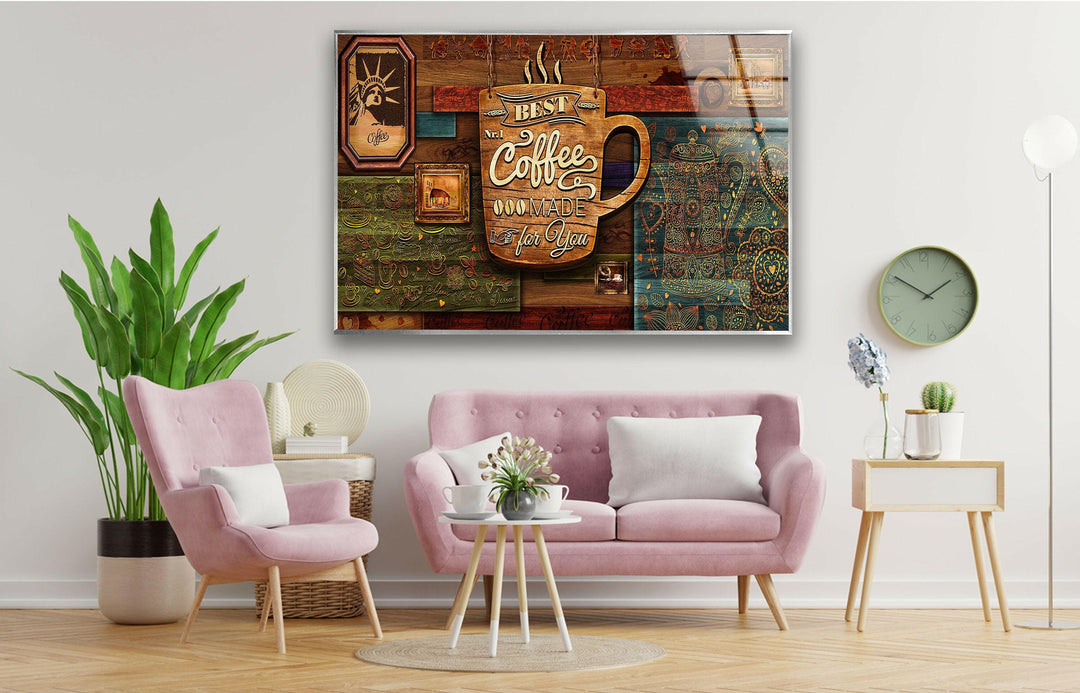 Coffee Tempered Glass Wall Art - MyPhotoStation