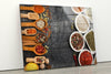 Food Kitchen Tempered Glass Wall Art