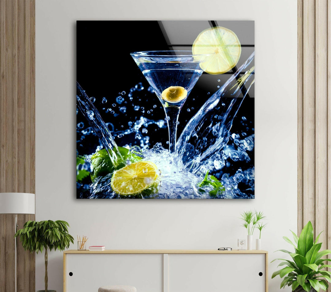 Cocktail Drinks Glass Wall Art Impressive Large Glass Photo Prints
