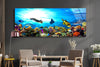 Ocean Life Tempered Glass Wall Art