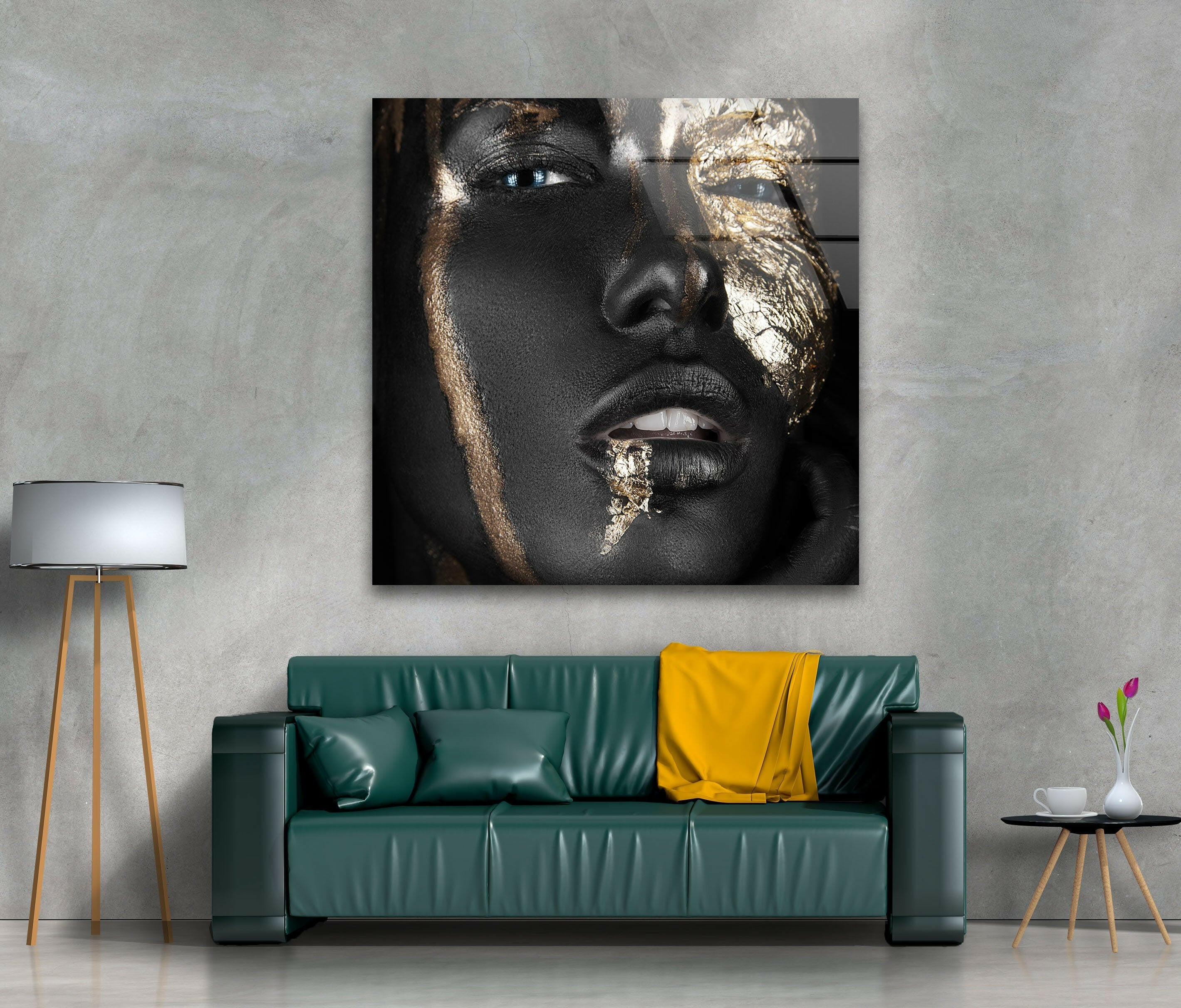 African Black Women Tempered Glass Wall Art