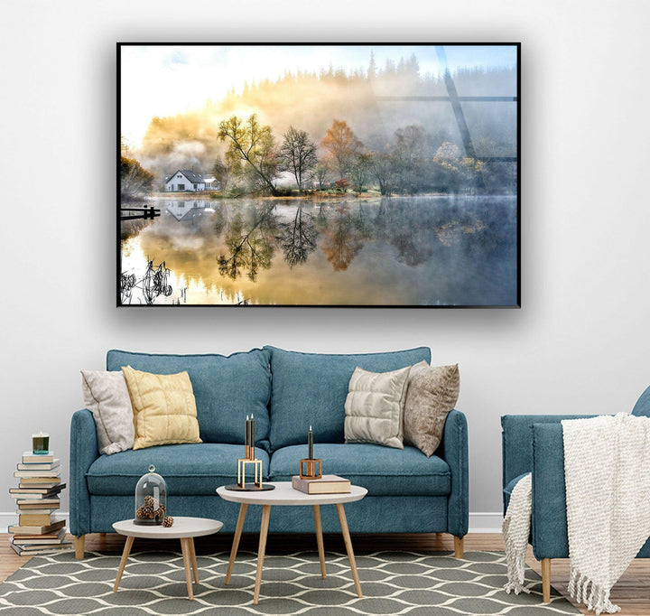Large landscape wall art transforming spaces with bold, immersive depictions of natural landscapes

