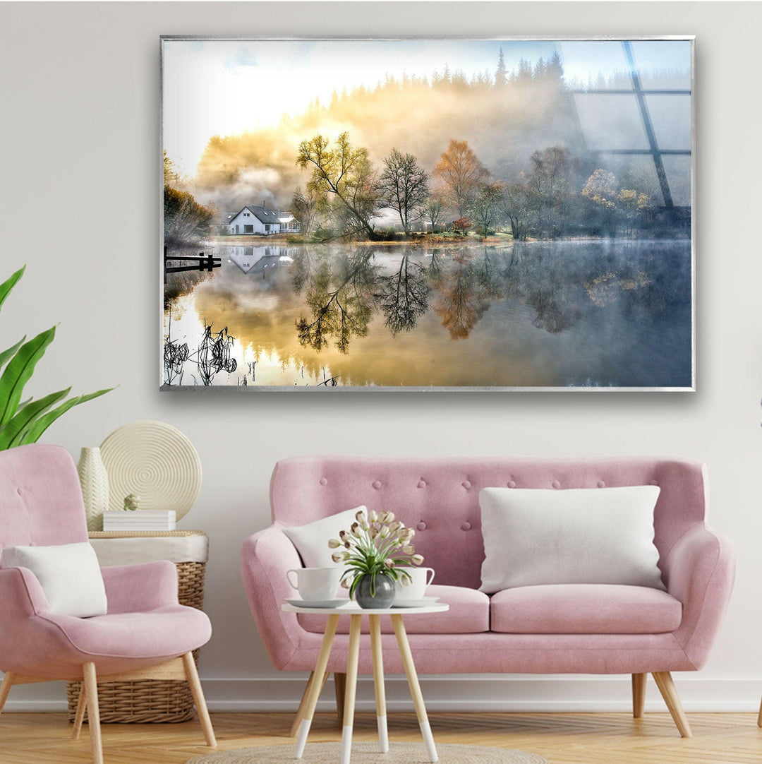 Landscape art prints featuring serene countryside, majestic mountains, and peaceful waterways for nature lovers







