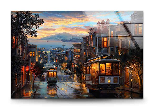 City View Tempered Glass Wall Art